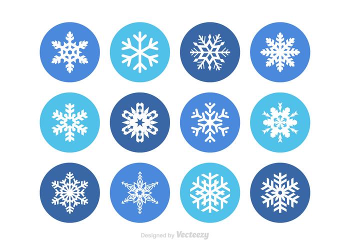 Gratis Sneeuwvlok Vector Set