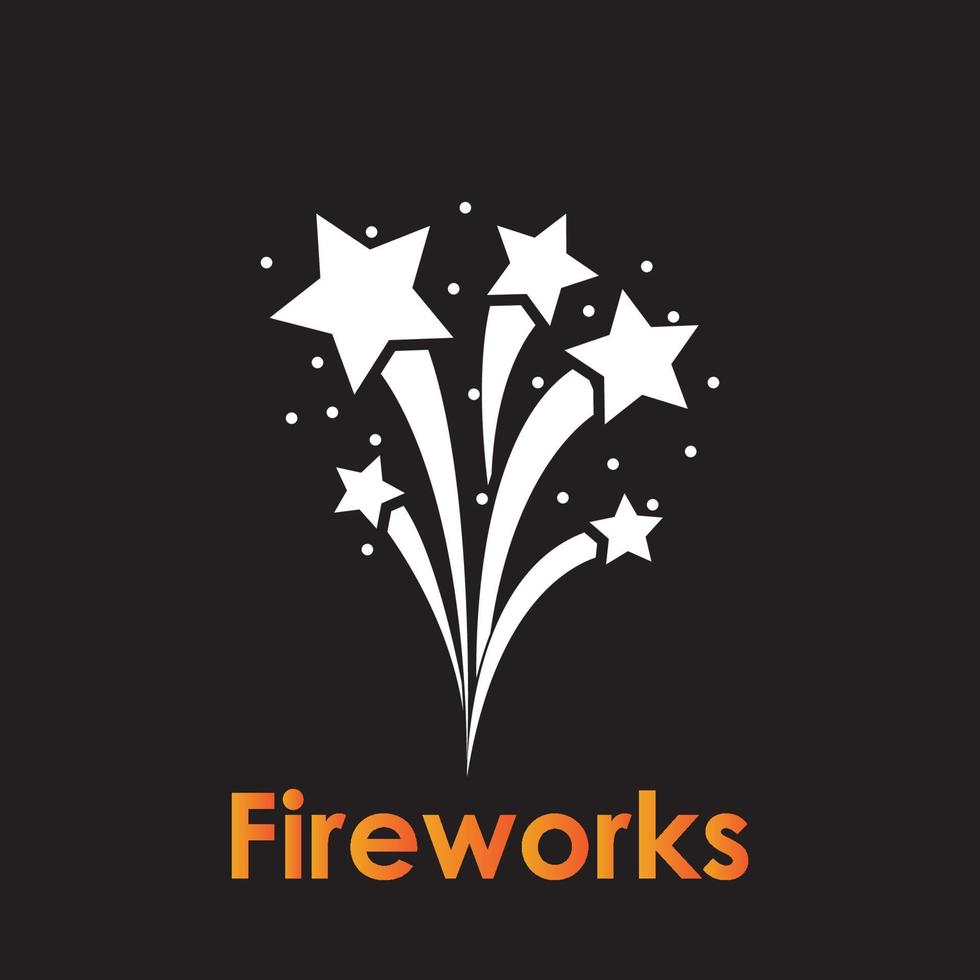 vuurwerk pictogram vector