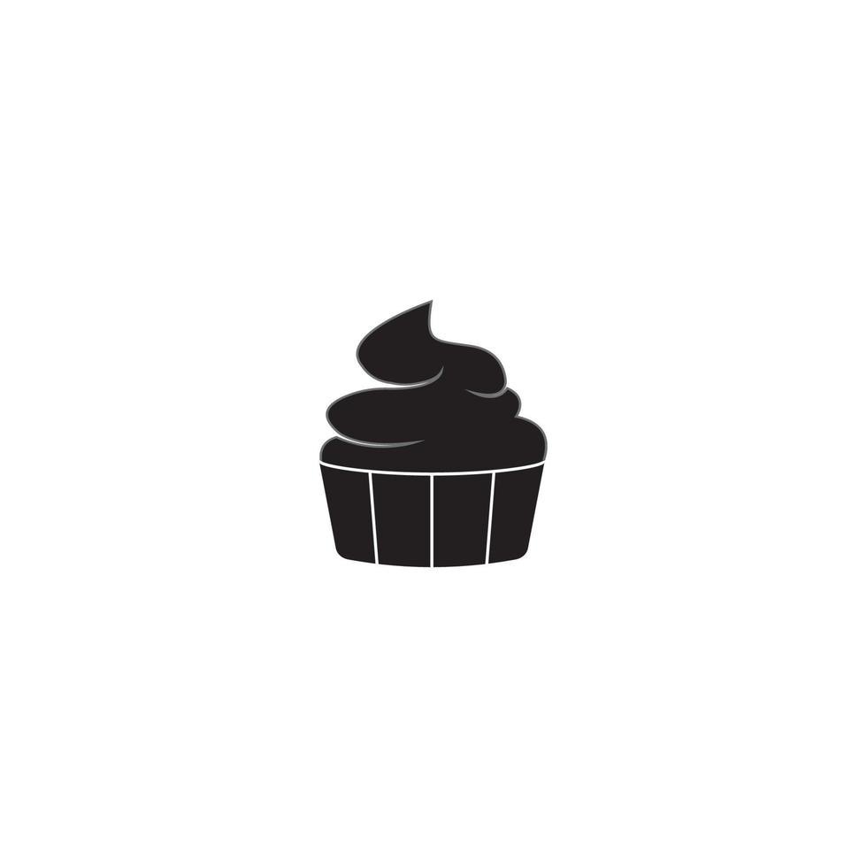 muffin pictogram vector illustratie ontwerpsjabloon.