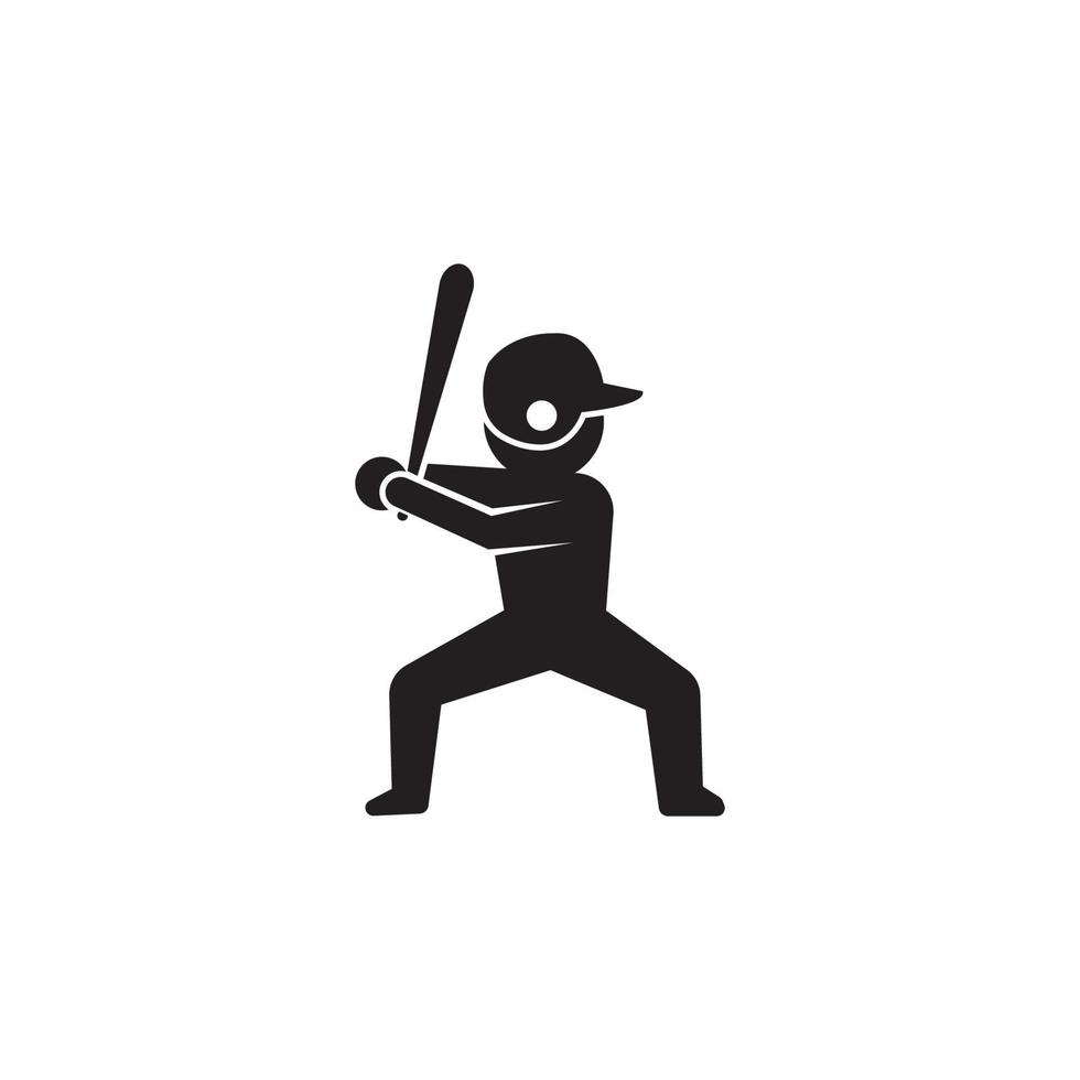 honkbal pictogram vector illustratie sjabloonontwerp