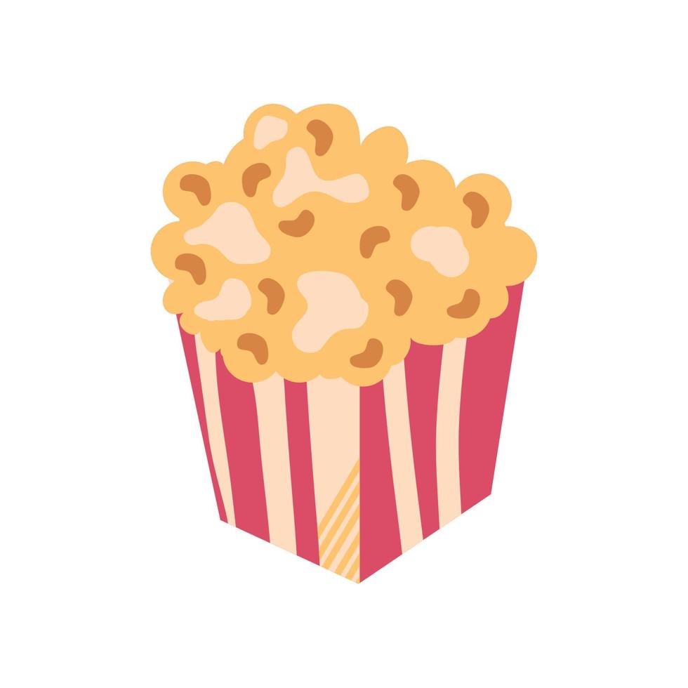 pop corn pictogram vector