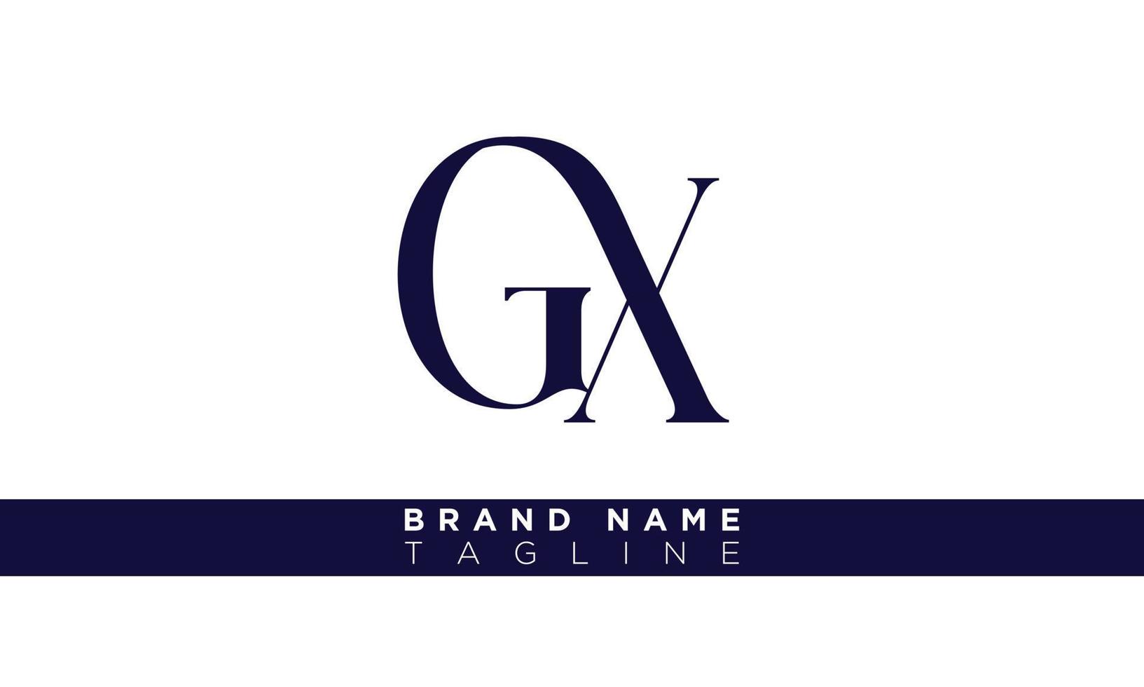 alfabet letters initialen monogram logo gx, xg, g en x vector