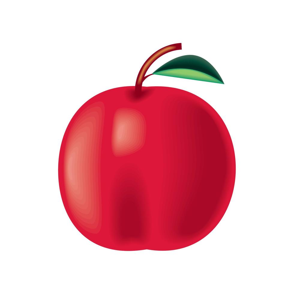 Apple fruit pictogram vector