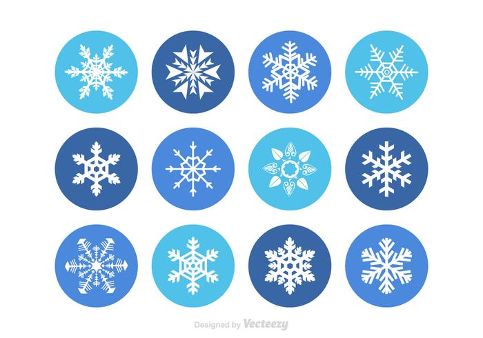 Gratis Vector Sneeuwvlokken