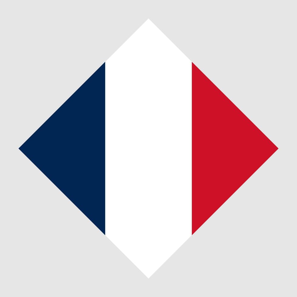 vlag van frankrijk, officiële kleuren. vectorillustratie. vector