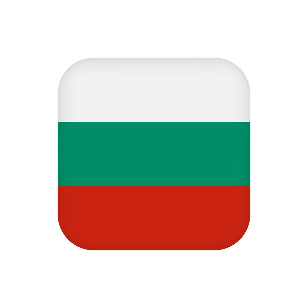 vlag van bulgarije, officiële kleuren. vectorillustratie. vector