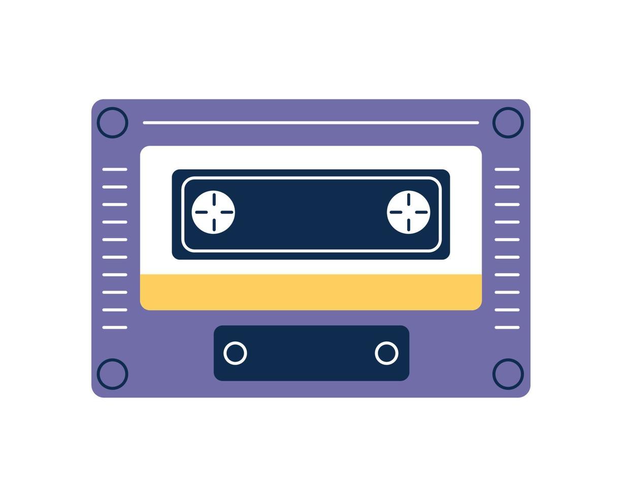 retro cassette muziek vector