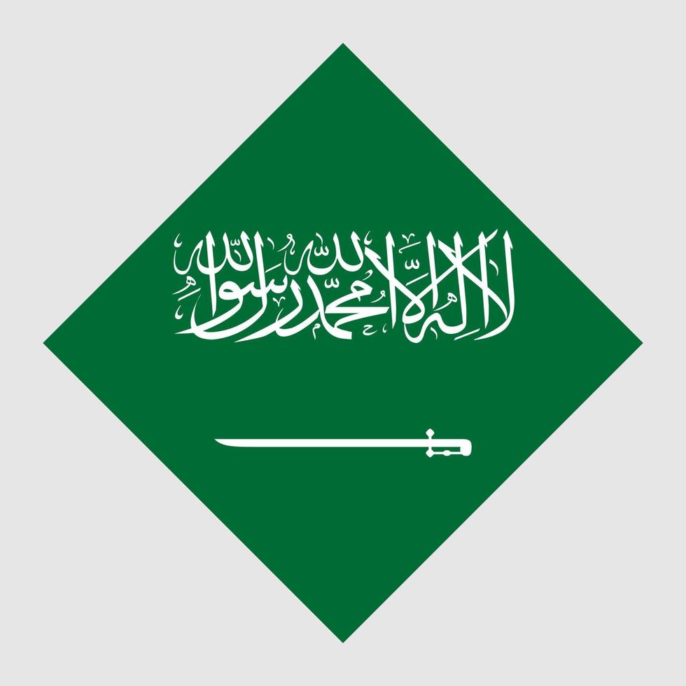 vlag van saoedi-arabië, officiële kleuren. vectorillustratie. vector