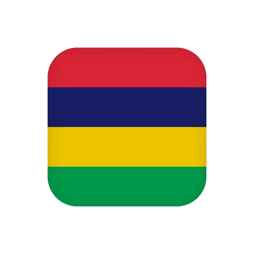 Mauritius vlag, officiële kleuren. vectorillustratie. vector