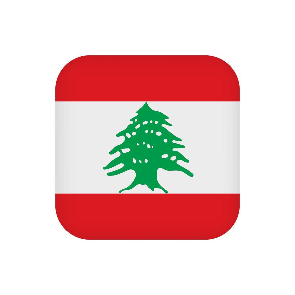 vlag van libanon, officiële kleuren. vectorillustratie. vector