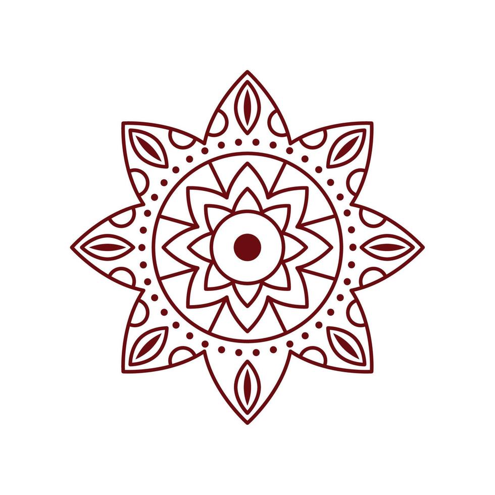 mandala decoratie icoon vector