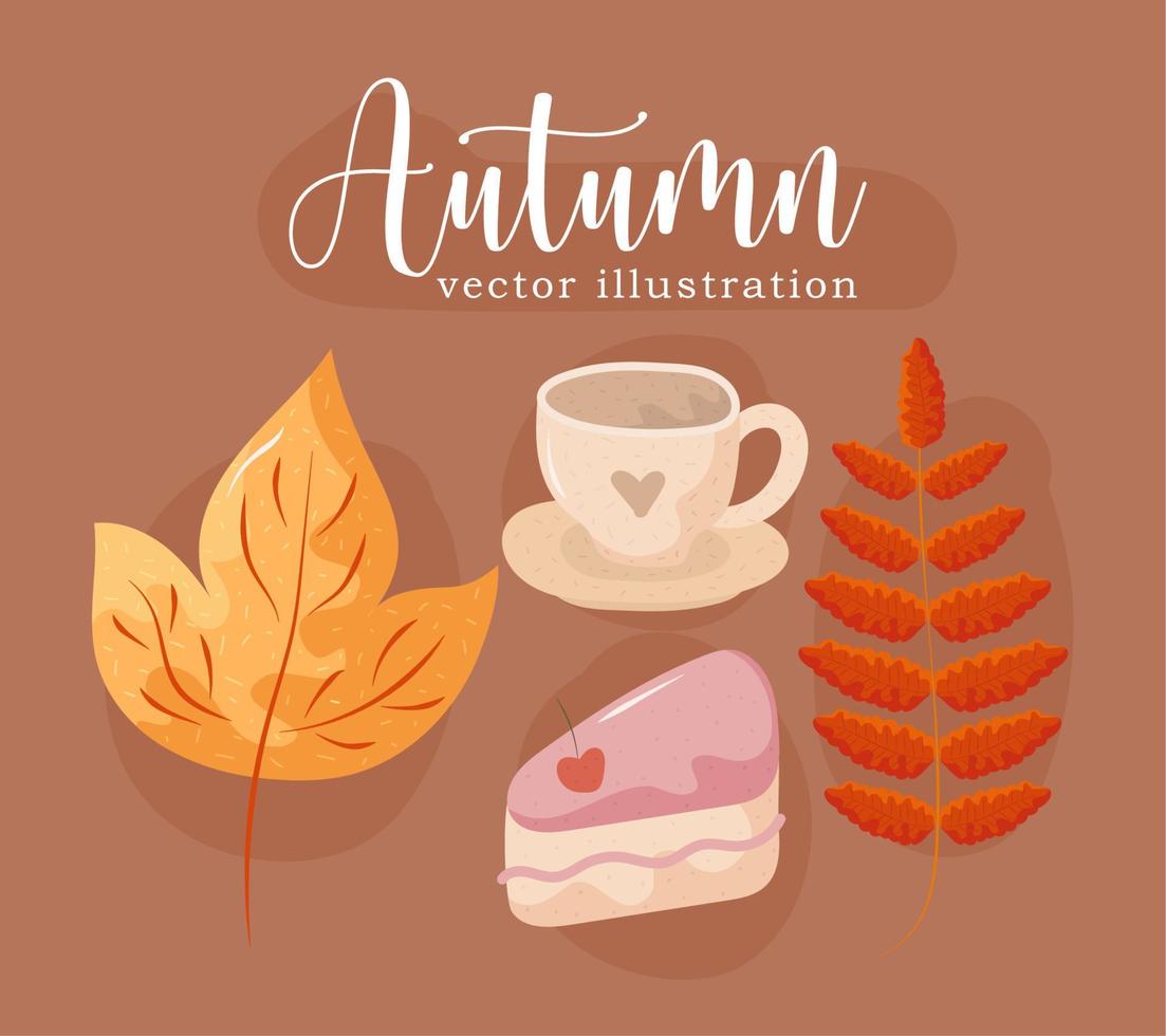 set van de herfst vector