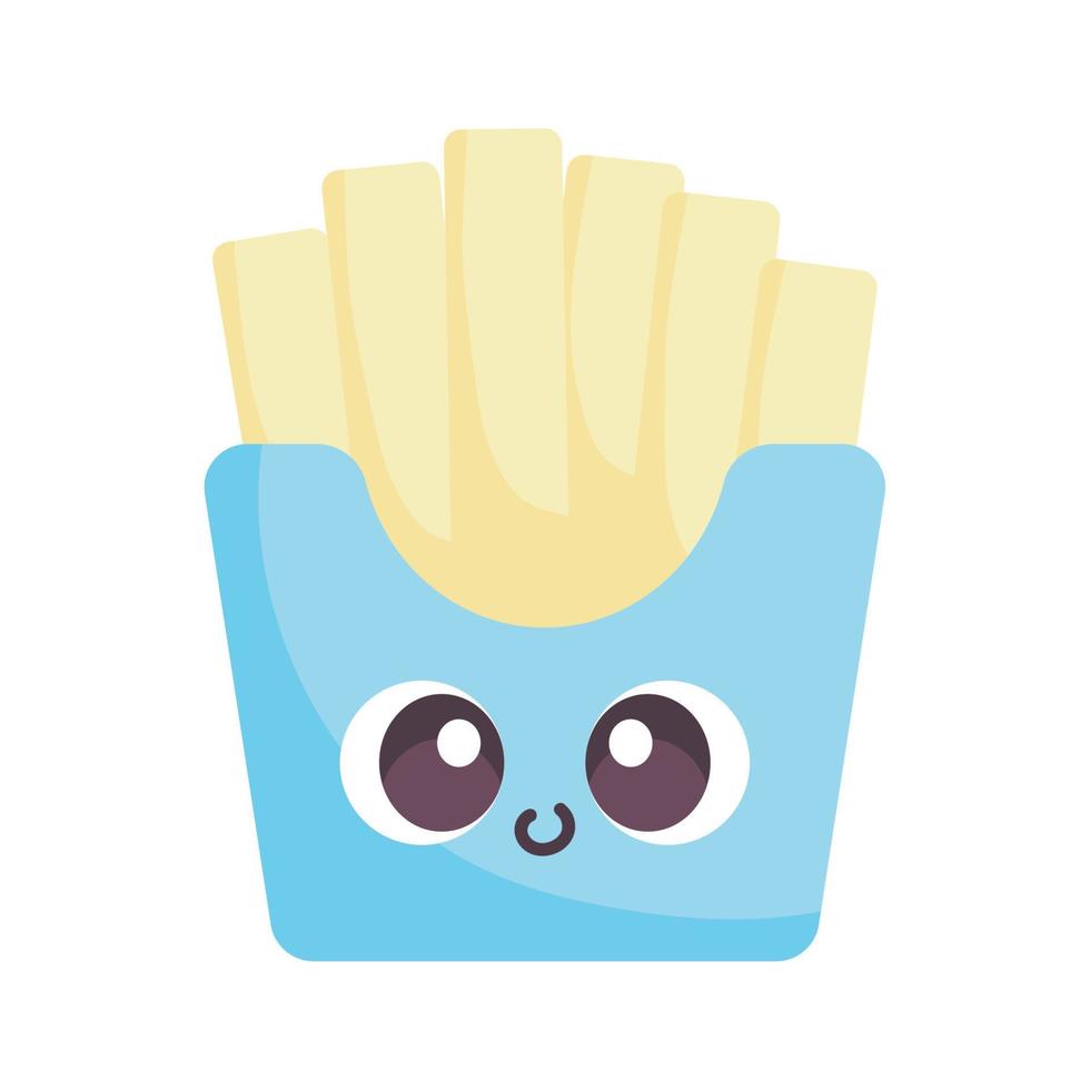 kawaii frietjes icoon vector