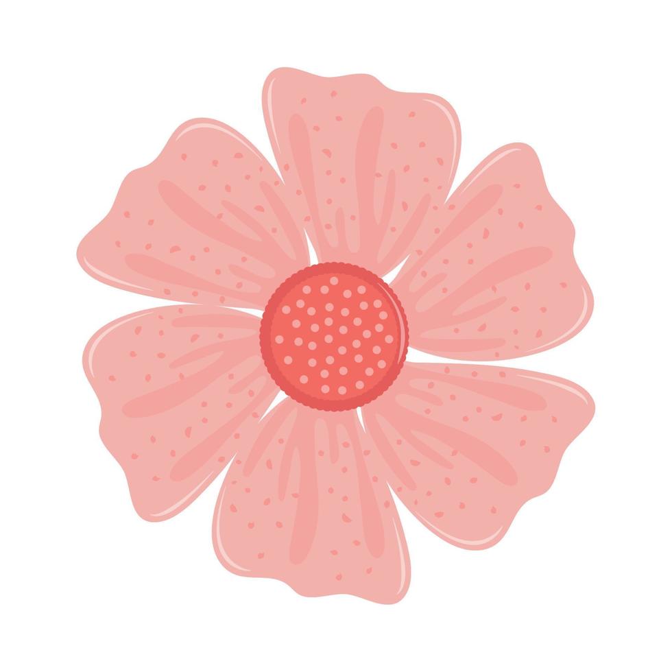 roze bloem icoon vector