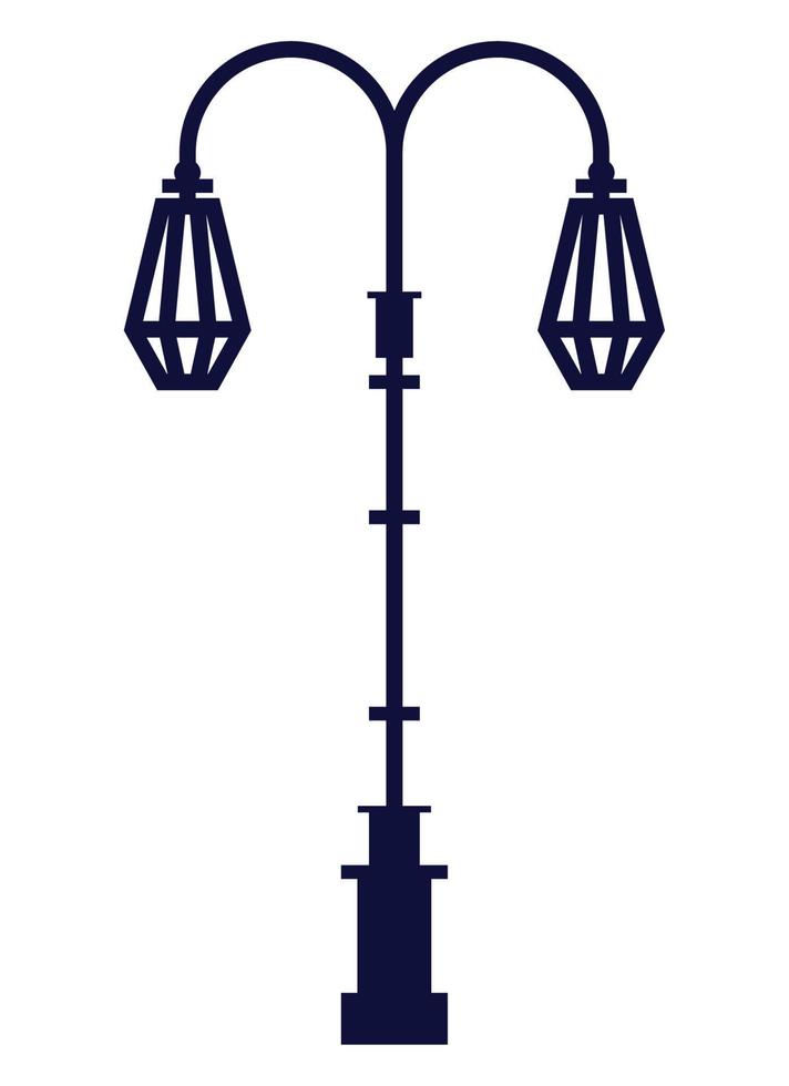 klassieke straatlantaarn vector