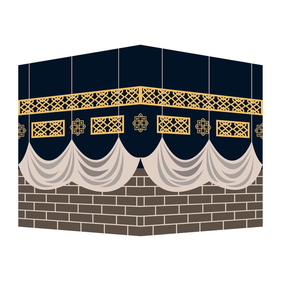 moslim heilige mekka landmark vector