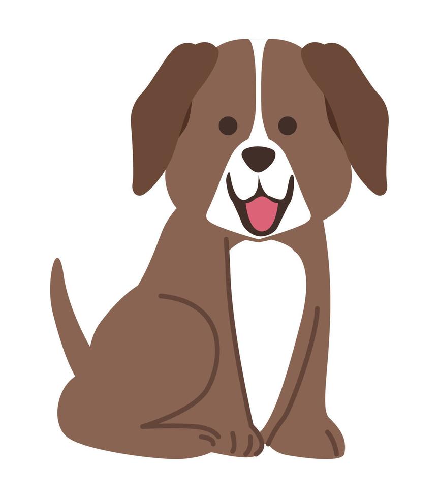 schattige kleine hond vector