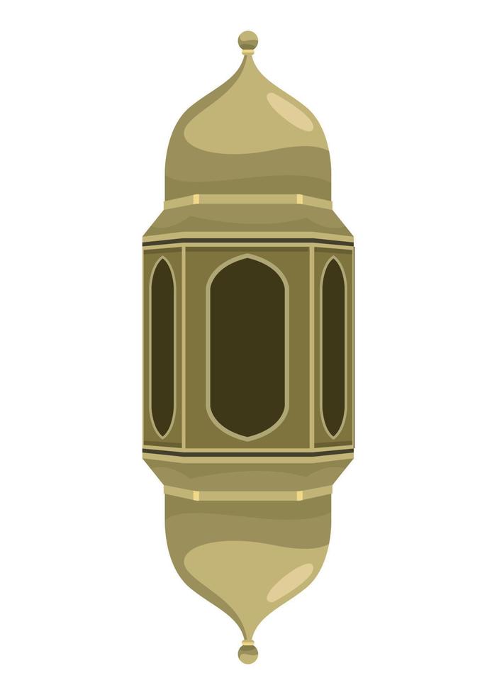 gouden moslim lamp vector