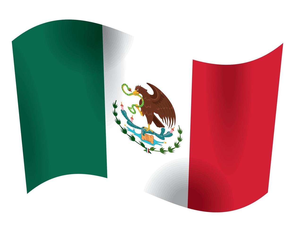 Mexicaanse vlag zwaaien vector