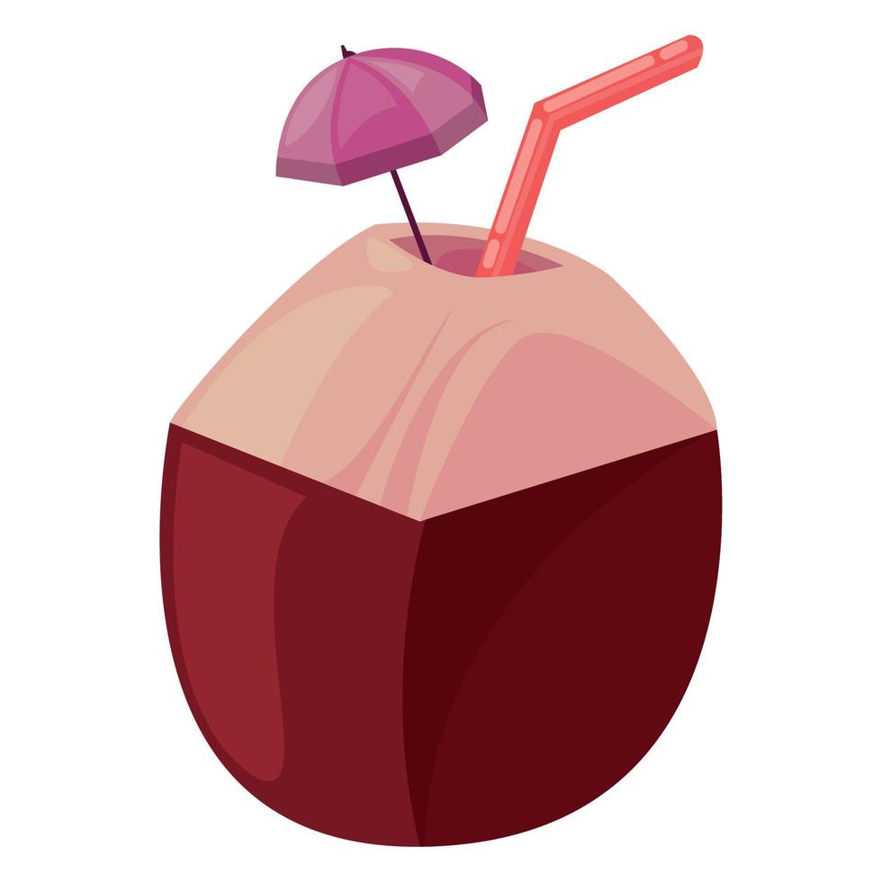 kokos zomer cocktail vector