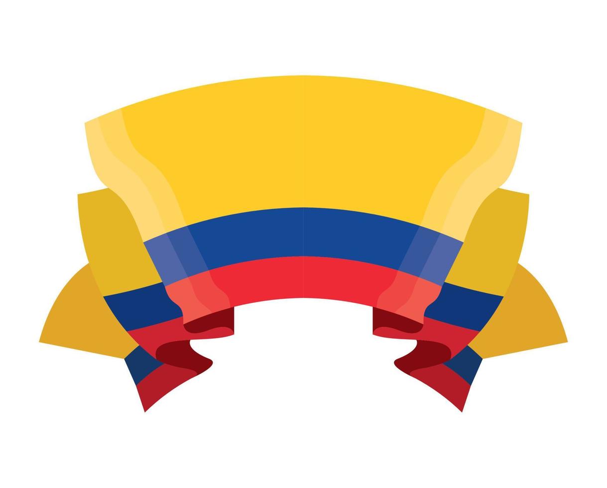 Colombiaanse vlag gevouwen vector