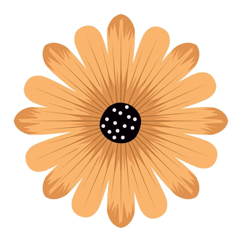 oranje bloem lente vector