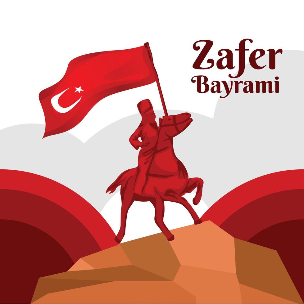 speciale ontwerpsjabloon voor Turkse onafhankelijkheid zafer bayrami vector