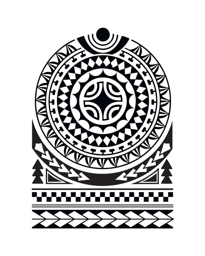 tattoo schets maori stijl voor schouder vector