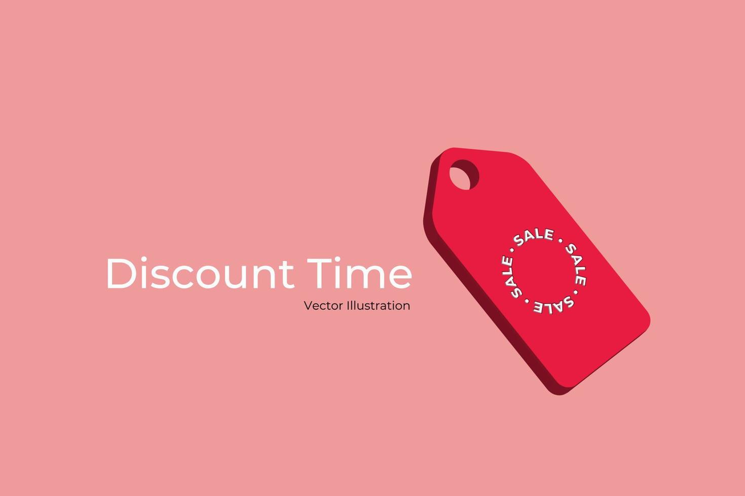 online winkelen tag prijs 3d render vector, verkoop en kortingsbon van contant geld voor toekomstig gebruik. vector