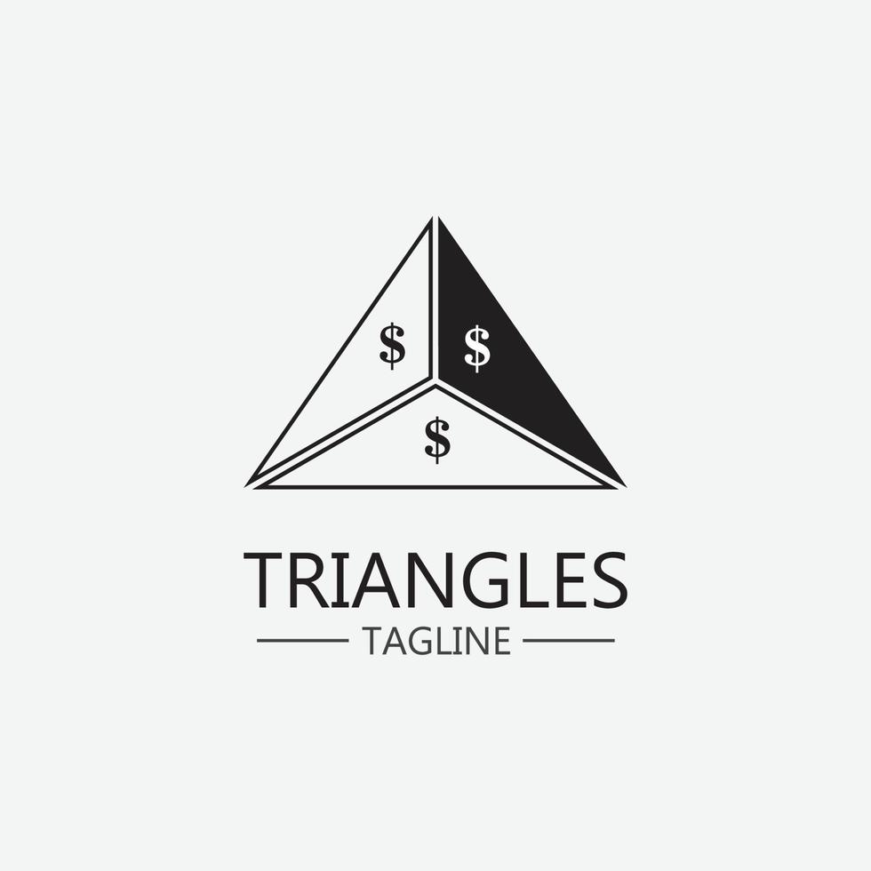 driehoek pictogram ontwerp vector