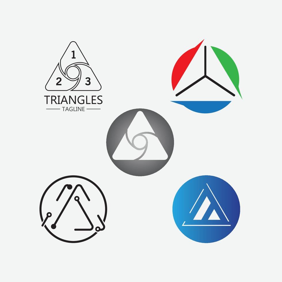 driehoek pictogram ontwerp vector