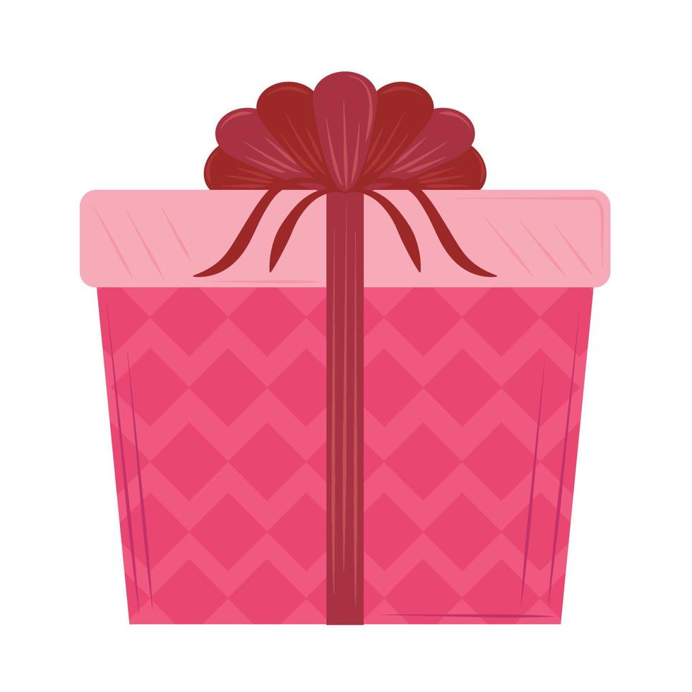 roze geschenkdoos vector