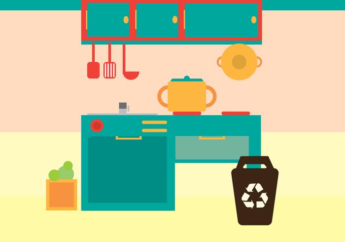 Gratis Keuken Vectorillustratie vector