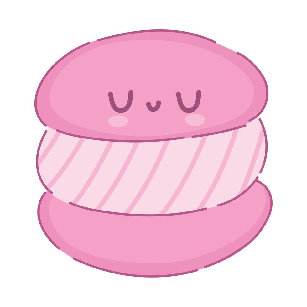 kawaii dessert bitterkoekjes vector