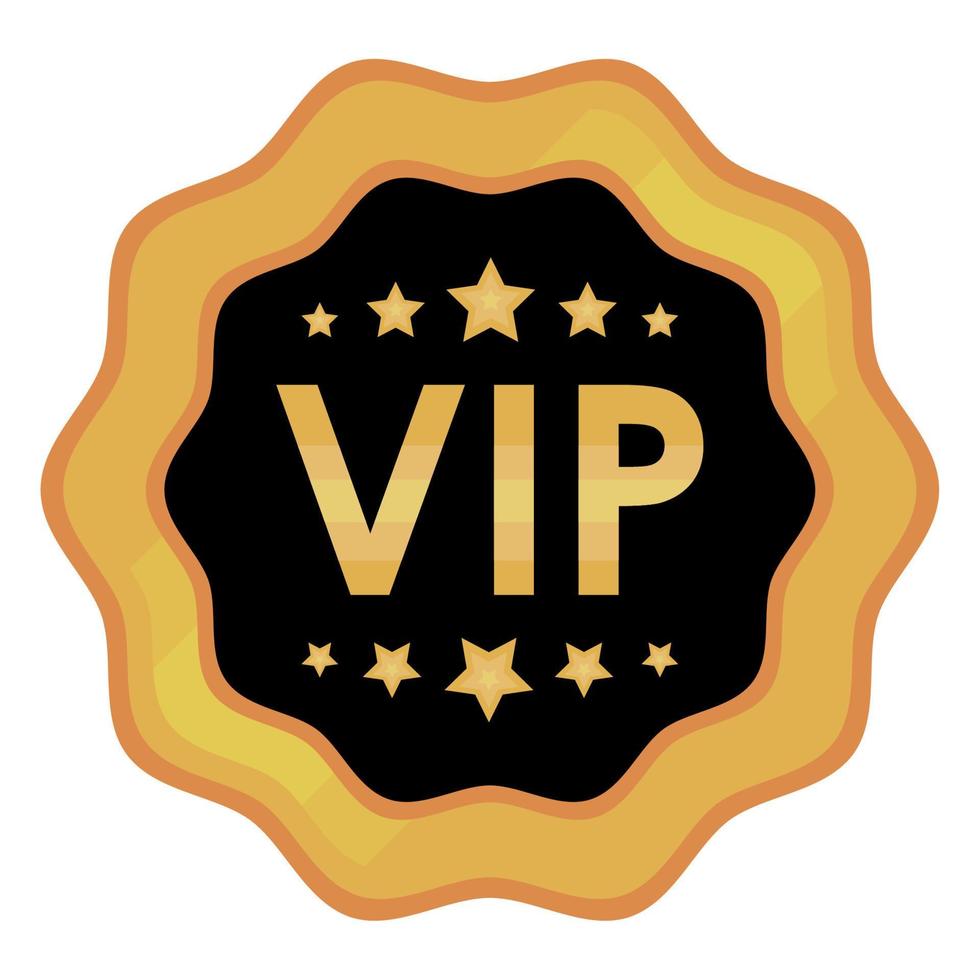 vip frame gouden stempel vector