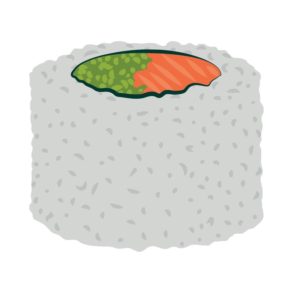 heerlijke sushi-snack vector