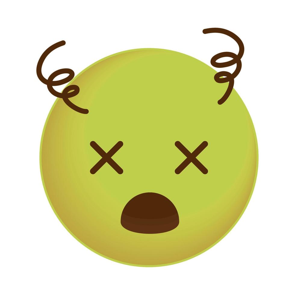 gek gezicht emoji vector