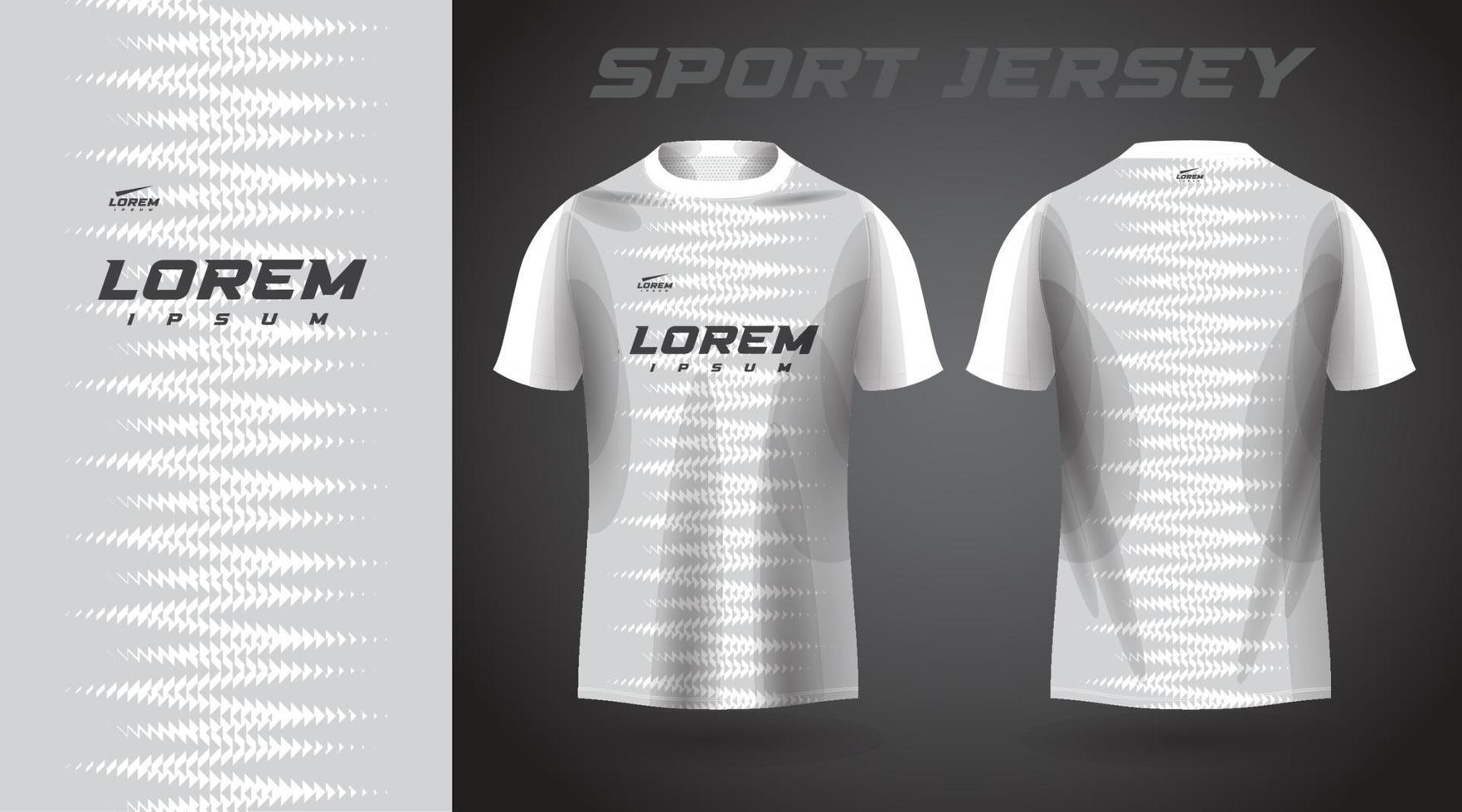 wit t-shirt sport jersey ontwerp vector