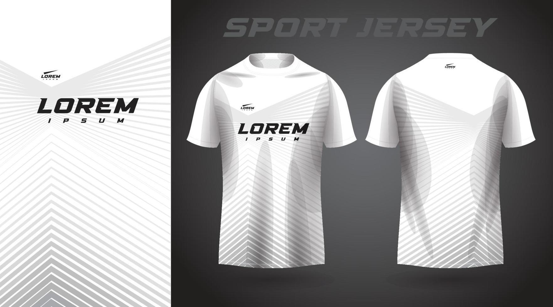 wit t-shirt sport jersey ontwerp vector