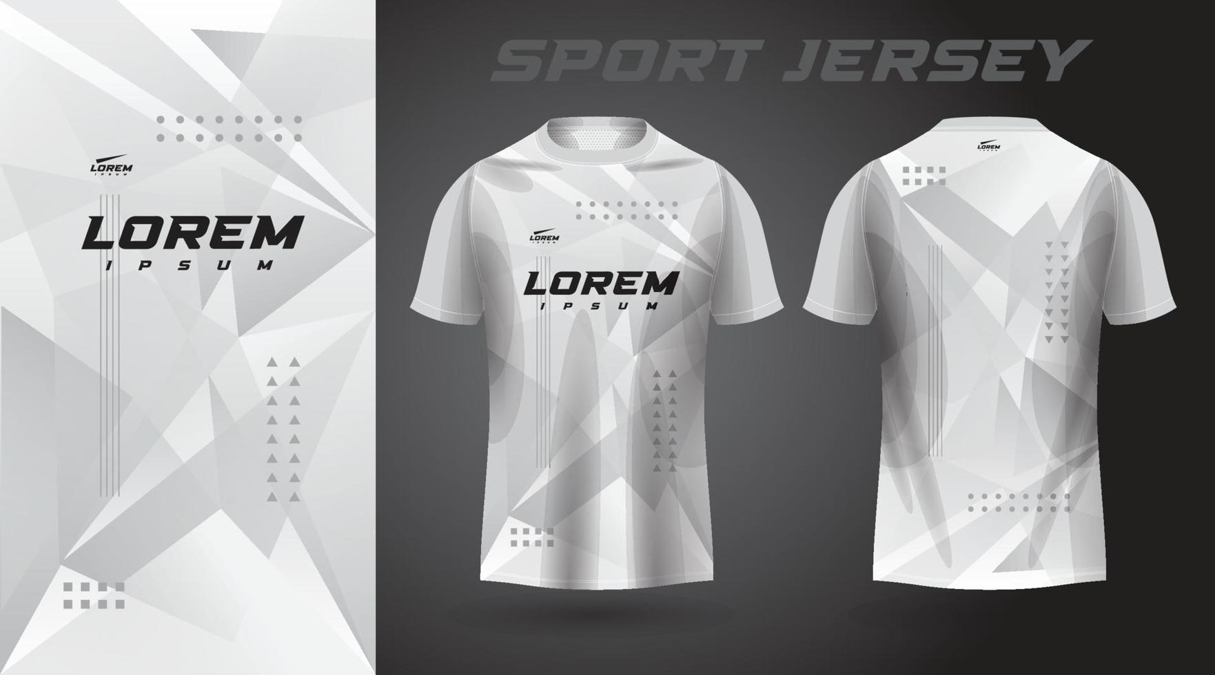 wit t-shirt sport jersey ontwerp vector