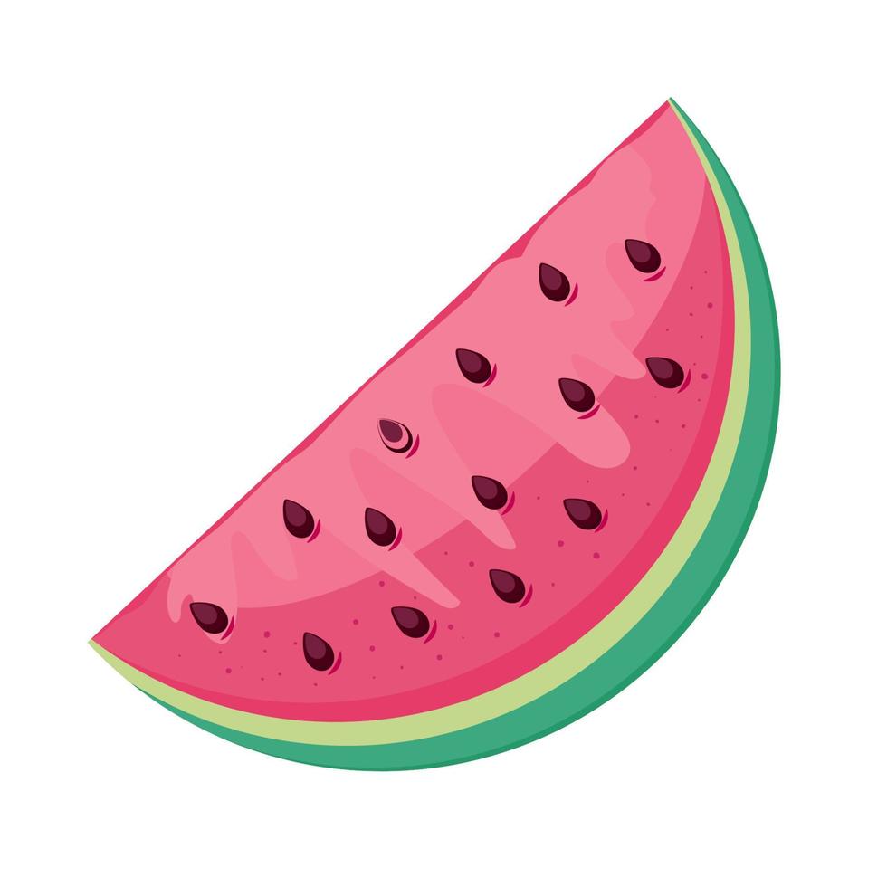 watermeloen fruit portie vector