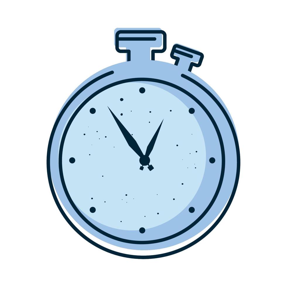blauwe timer chronometer vector
