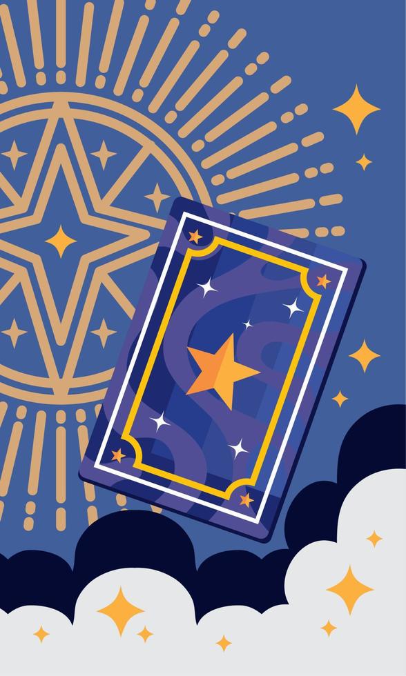 tarotkaart en symbool vector