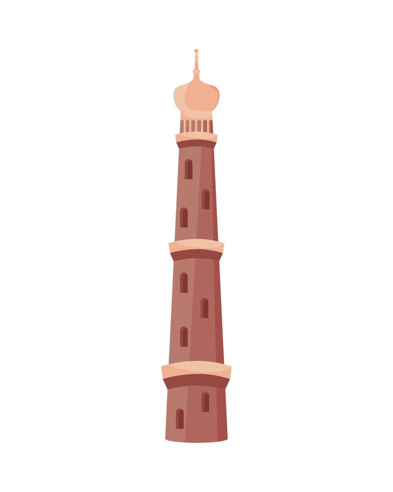 qutub minar indisch monument vector
