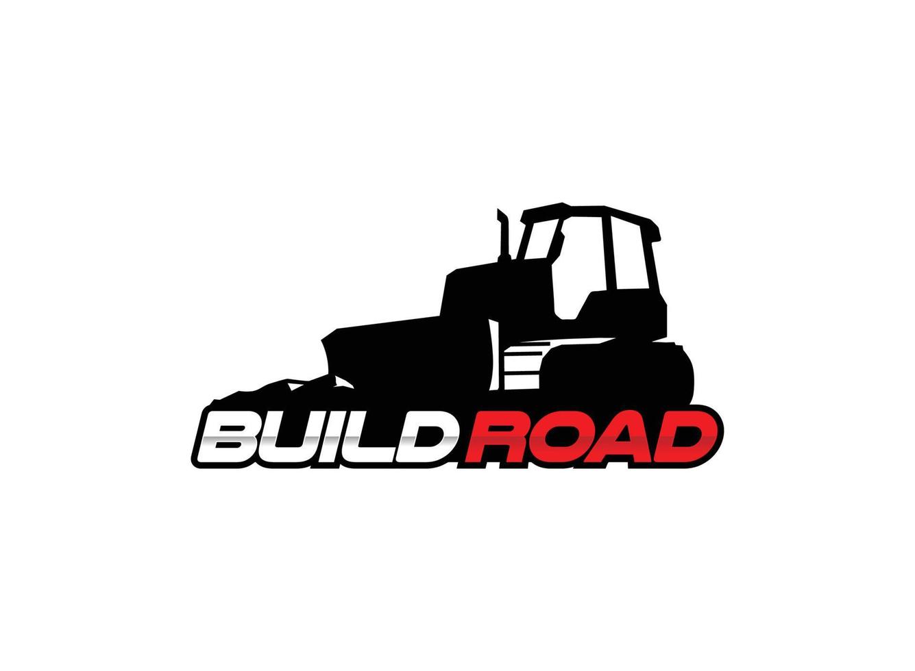 bulldozer logo vector voor bouwbedrijf. voertuig apparatuur sjabloon vectorillustratie voor uw merk.