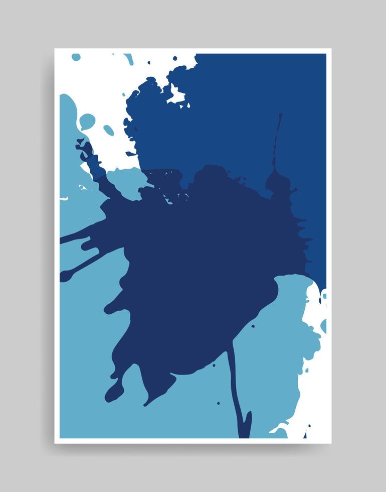 blauwe achtergrond. abstracte illustratie minimalistische stijl voor poster, boekomslag, flyer, brochure, logo. vector