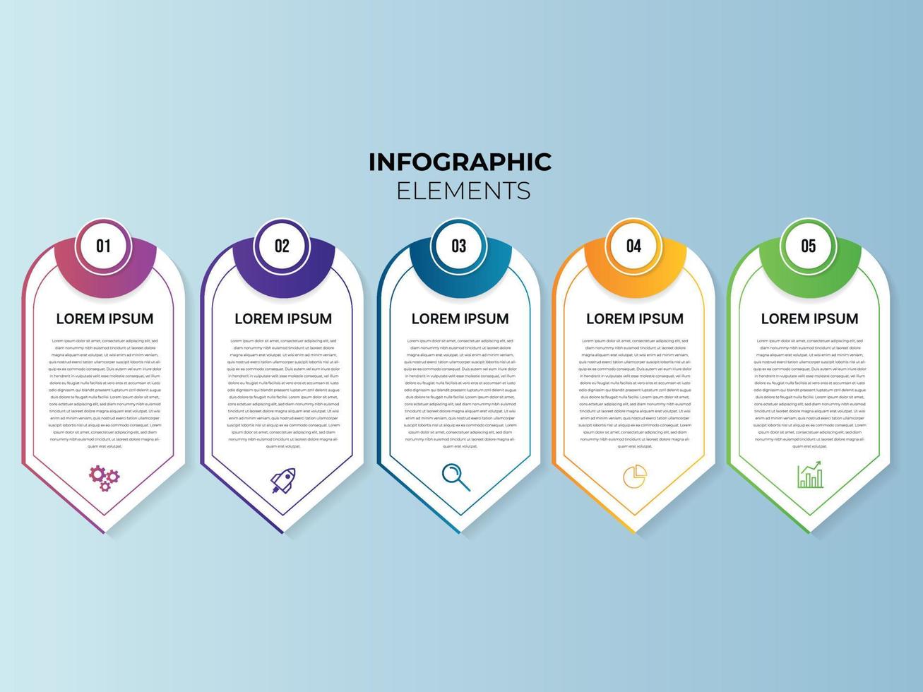 zakelijke presentatie infographics abstracte 3d vector ontwerpsjabloon. kan worden gebruikt voor de indeling van de werkstroom, diagram, jaarverslag, webdesign, creatieve banner, label vector