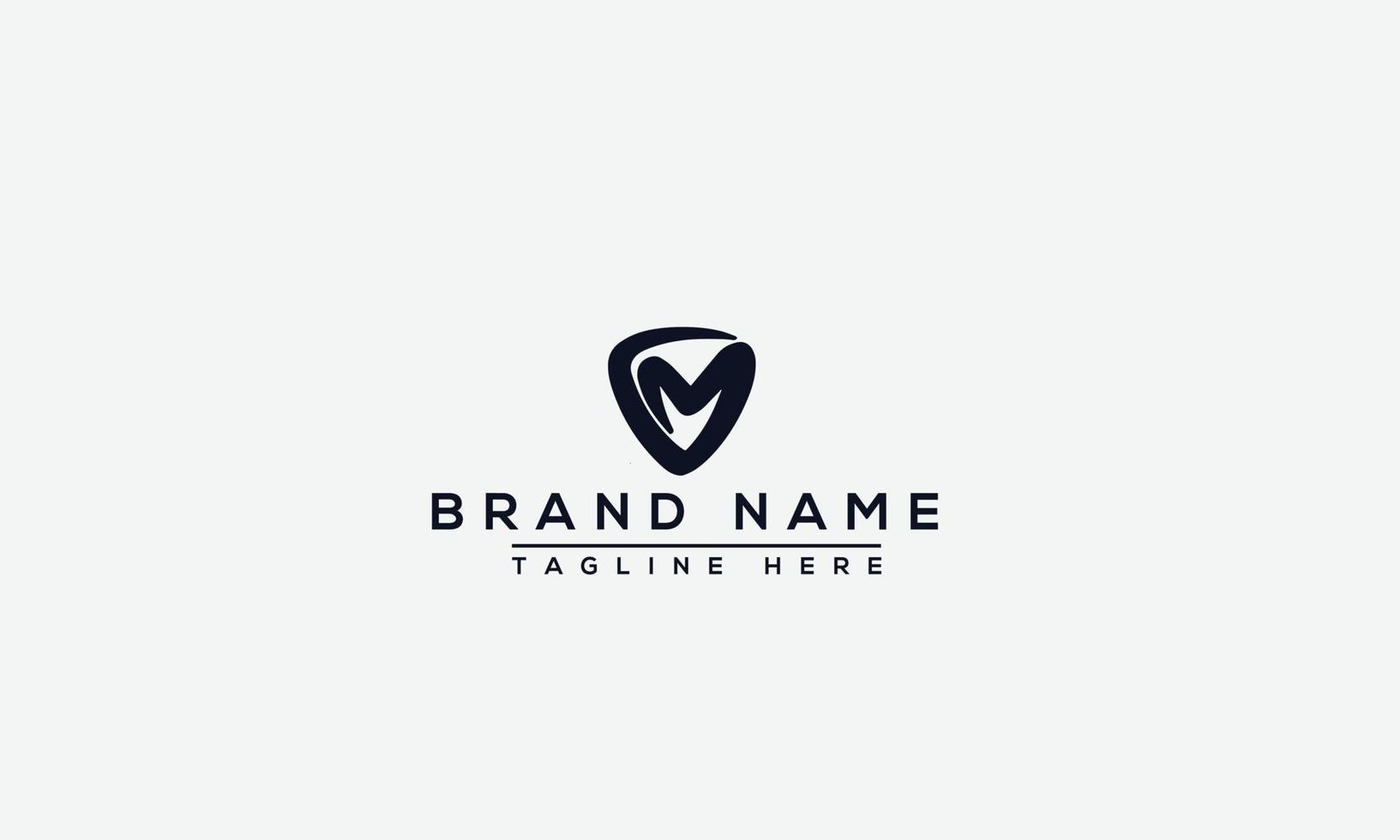 logo ontwerp brief vm. elegant modern. vectorsjabloon. vector