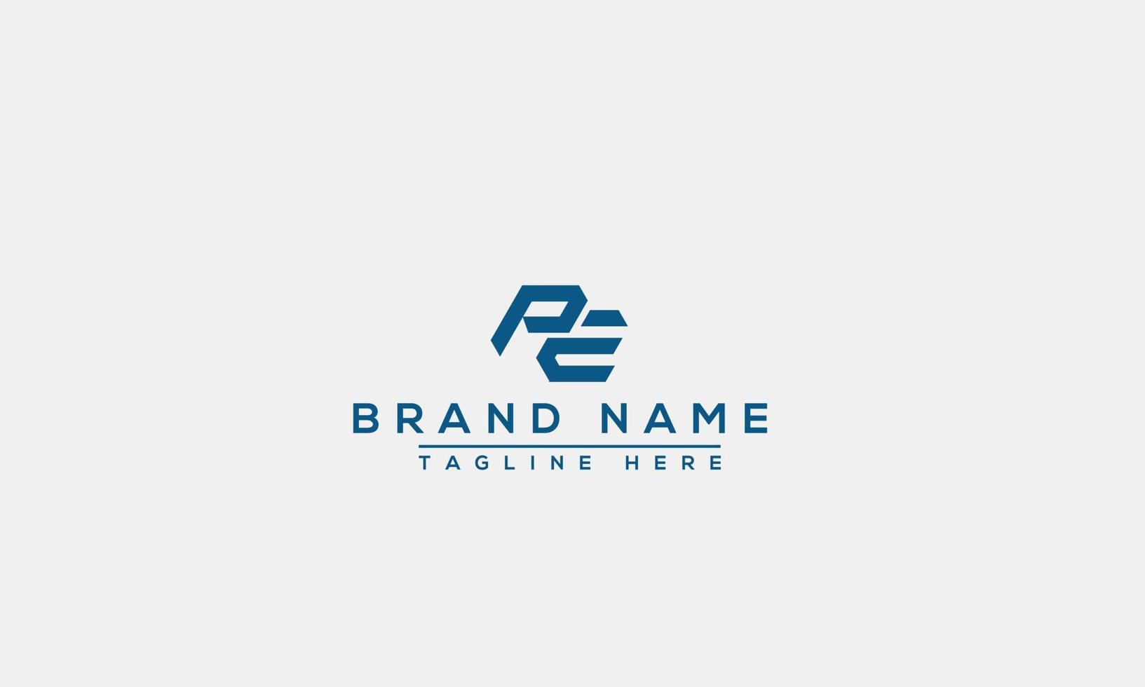 logo ontwerp brief pe. elegant modern. vectorsjabloon. vector