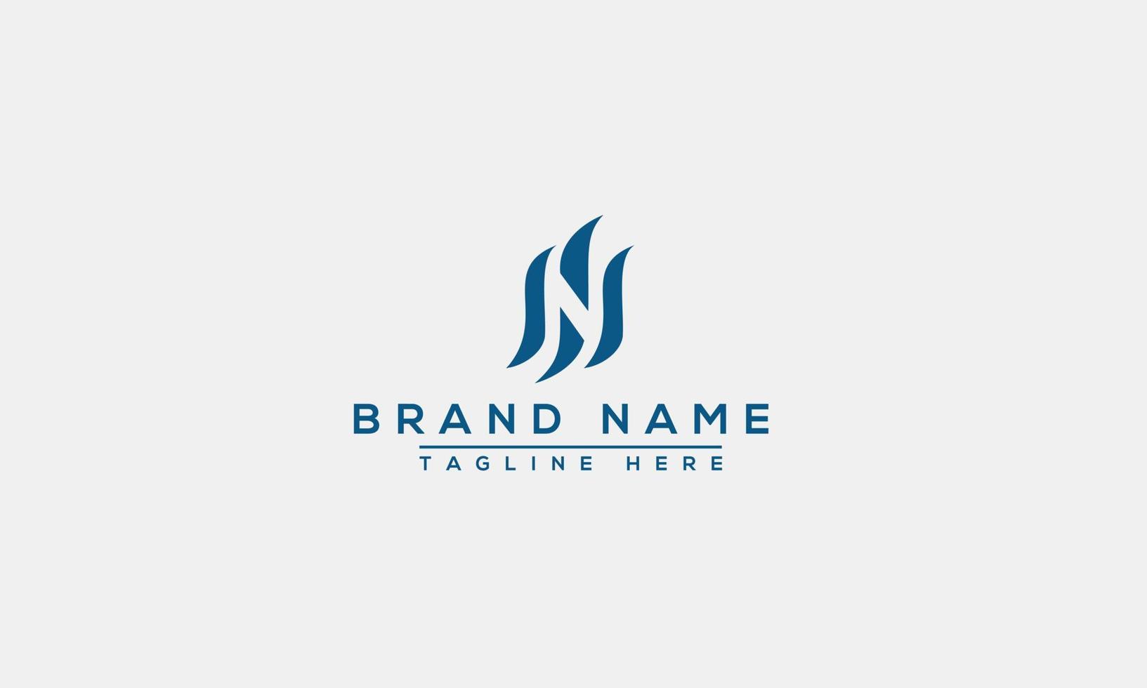 logo ontwerp brief ns. elegant modern. vectorsjabloon. vector